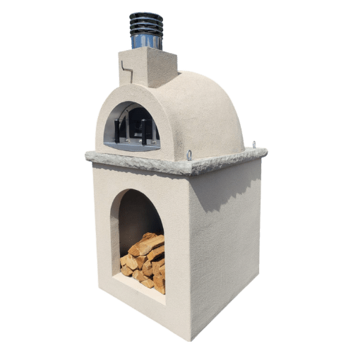 Traditional Wood Fired Brick Pizza Oven - Sierra Dune with Matching Base - Traditional Wood Fired Brick Oven | Patioza