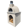 Traditional Wood Fired Brick Pizza Oven - Sierra Dune with Matching Base - Traditional Wood Fired Brick Oven | Patioza