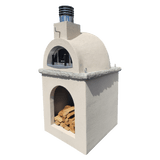 Traditional Wood Fired Brick Pizza Oven - Sierra Dune with Matching Base - Traditional Wood Fired Brick Oven | Patioza