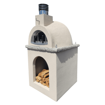 Traditional Wood Fired Brick Pizza Oven - Sierra Dune with Matching Base - Traditional Wood Fired Brick Oven | Patioza