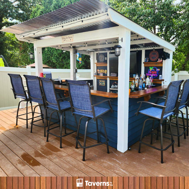 11 x 8 The 7 - Up Deluxe (X - LARGE) - Outdoor Bar Structures | Patioza