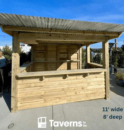 11 x 8 The 7 - Up Deluxe (X - LARGE) - Outdoor Bar Structures | Patioza