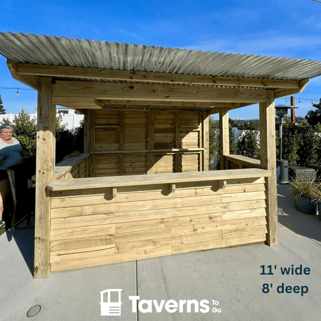 11 x 8 The 7 - Up Deluxe (X - LARGE) - Outdoor Bar Structures | Patioza