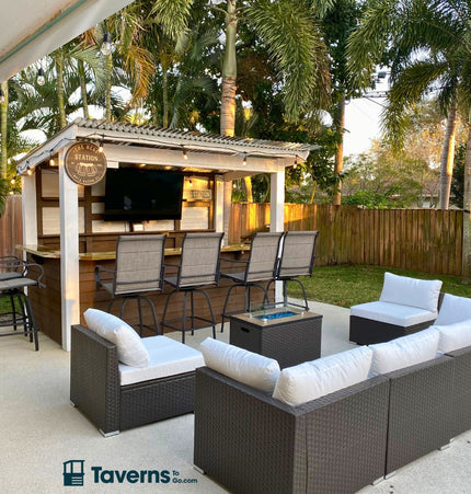 11 x 6 Dunbar Deluxe (LARGE) - Outdoor Bar Structures | Patioza