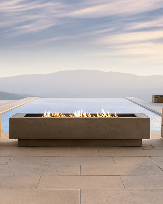Arcstone Vista 72 Linear Concrete Fire Pit