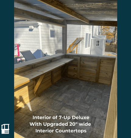 11 x 8 The 7 - Up Deluxe (X - LARGE) - Outdoor Bar Structures | Patioza