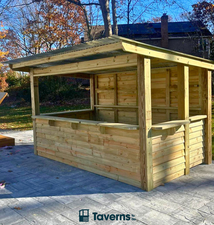 11 x 8 The 7 - Up Deluxe (X - LARGE) - Outdoor Bar Structures | Patioza