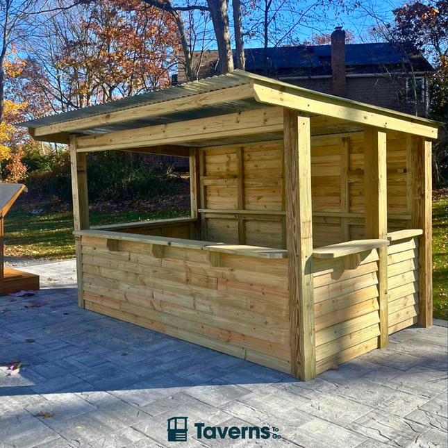 11 x 8 The 7 - Up Deluxe (X - LARGE) - Outdoor Bar Structures | Patioza