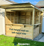 8' x 8' Full height wall on left hand side (looking at front of Tavern)