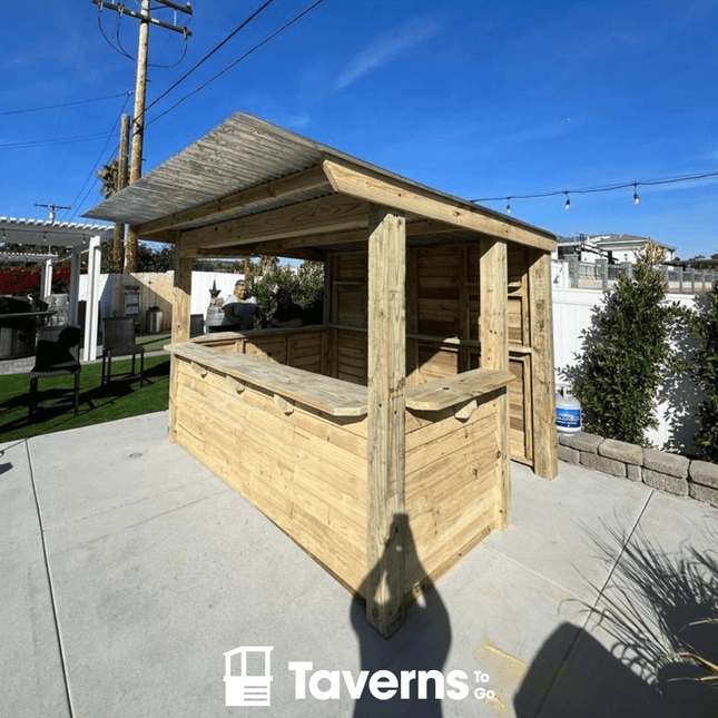 11 x 8 The 7 - Up Deluxe (X - LARGE) - Outdoor Bar Structures | Patioza