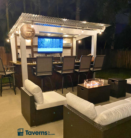 11 x 6 Dunbar Deluxe (LARGE) - Outdoor Bar Structures | Patioza