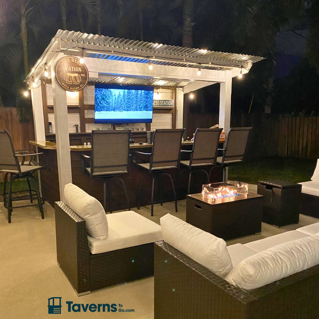 11 x 6 Dunbar Deluxe (LARGE) - Outdoor Bar Structures | Patioza