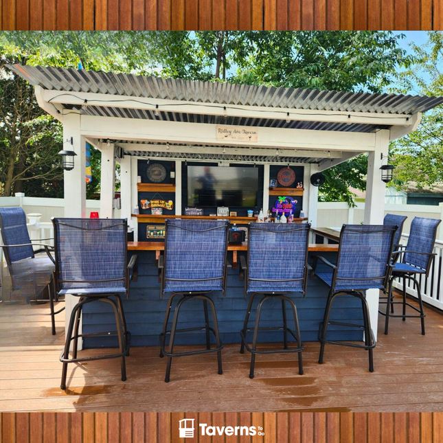 11 x 8 The 7 - Up Deluxe (X - LARGE) - Outdoor Bar Structures | Patioza