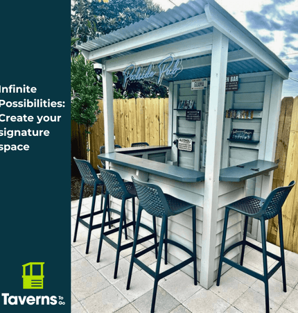 6 x 4 The Temple Bar (SMALL) - Outdoor Bar Structures | Patioza