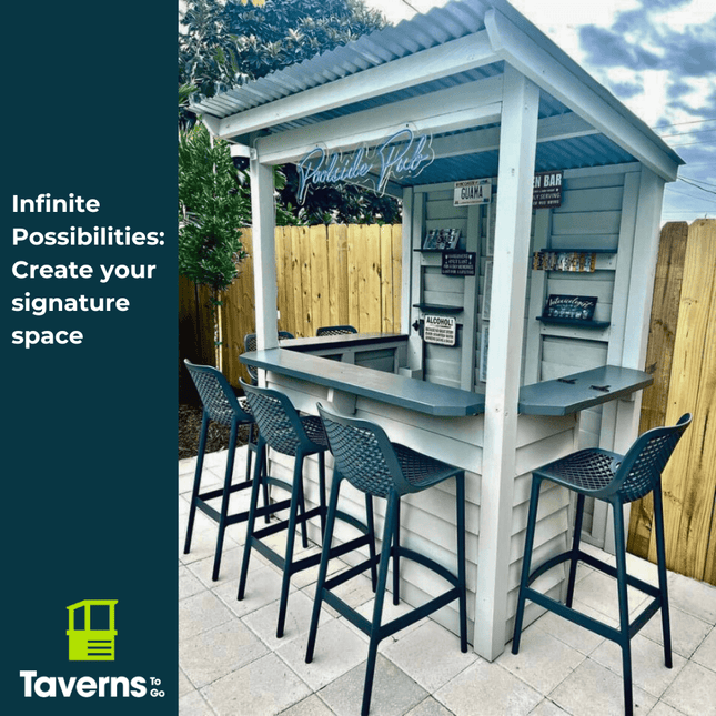 6 x 4 The Temple Bar (SMALL) - Outdoor Bar Structures | Patioza