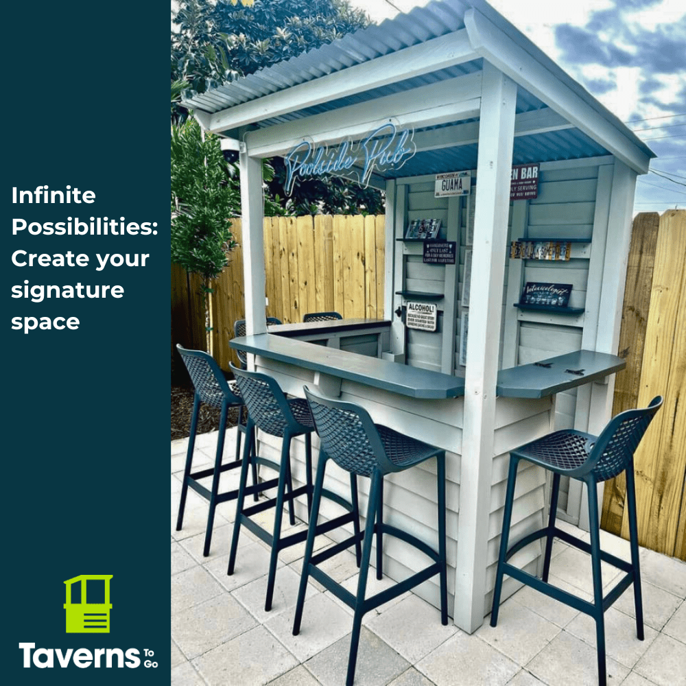 6 x 4 The Temple Bar (SMALL) - Outdoor Bar Structures | Patioza