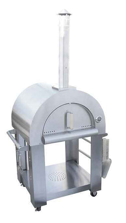 Kokomo Wood Fired Pizza Oven – 32” Stainless Steel, Freestanding or Built - In Options - Outdoor Kitchen | Patioza