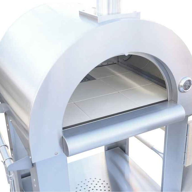 Kokomo Wood Fired Pizza Oven – 32” Stainless Steel, Freestanding or Built - In Options - Outdoor Kitchen | Patioza