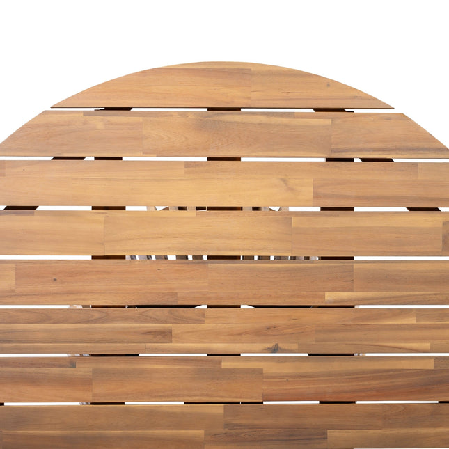 Patio Set Outdoor Acacia Wood Furniture Sets - Braided Dining Chairs & Dining Table - Patio Furniture | Patioza