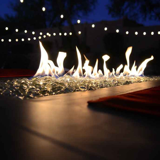 Entertainer Outdoor Fire Pit Table – 6 Ft with Fire Glass (LP/NG Compatible) - Fire Pits | Patioza