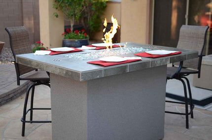 Entertainer Outdoor Fire Pit Table – 6 Ft with Fire Glass (LP/NG Compatible) - Fire Pits | Patioza