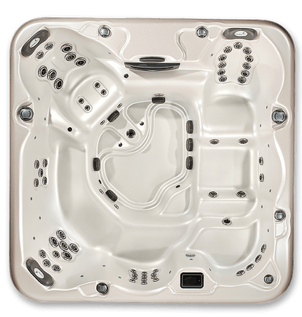Pinnacle 7 - Person Luxury Hot Tub – 8' Spa with Lounger, Captain’s Chair, and Love Seat for Ultimate Relaxation - Hot Tubs | Patioza