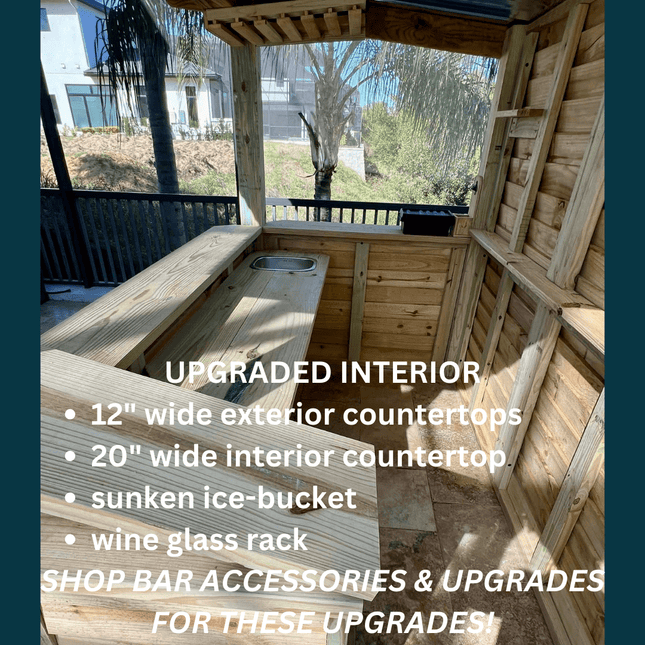 9 x 6 Castlebar Deluxe (MEDIUM) - Outdoor Bar Structures | Patioza