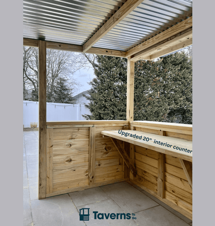 10 x 7 The 7 - Up (X - Large) - Outdoor Bar Structures | Patioza