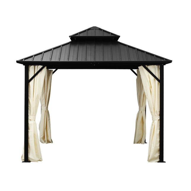 Ainfox 10 Ft. W x 10 Ft. D Aluminum Patio Gazebo - Gazebos | Patioza