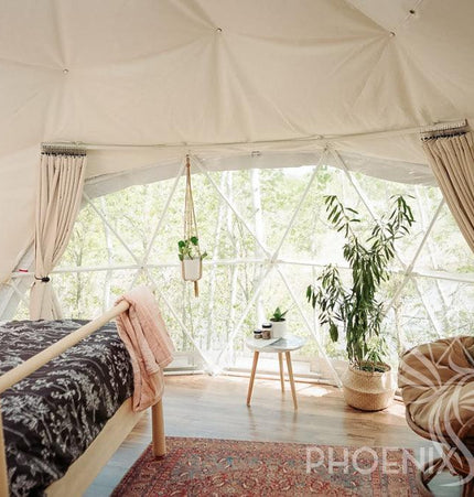 4-Season DELUXE Glamping Package Dome - 16'/5m - Phoenix Domes