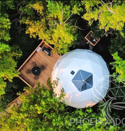 4-Season DELUXE Glamping Package Dome - 16'/5m - Phoenix Domes