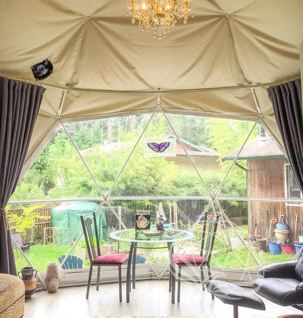 4-Season DELUXE Glamping Package Dome - 16'/5m - Phoenix Domes
