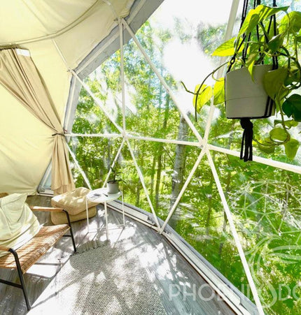 4-Season DELUXE Glamping Package Dome - 16'/5m - Phoenix Domes