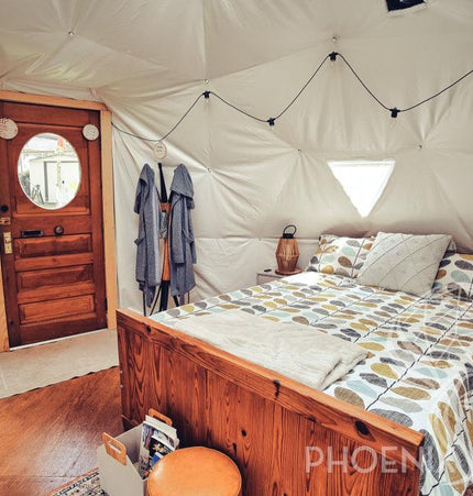 4-Season DELUXE Glamping Package Dome - 16'/5m - Phoenix Domes