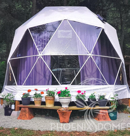 4-Season DELUXE Glamping Package Dome - 16'/5m - Phoenix Domes