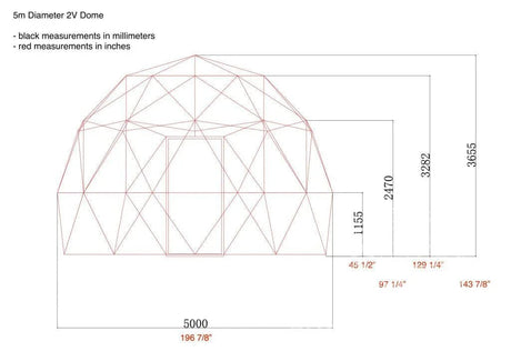 4-Season DELUXE Glamping Package Dome - 16'/5m - Phoenix Domes - Dome | Patioza