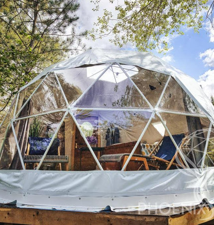 4-Season DELUXE Glamping Package Dome - 16'/5m - Phoenix Domes