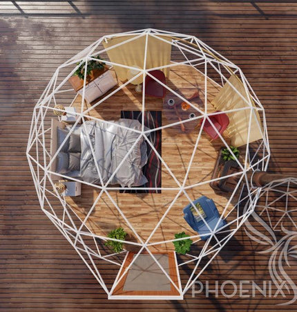 4-Season DELUXE Glamping Package Dome - 16'/5m - Phoenix Domes