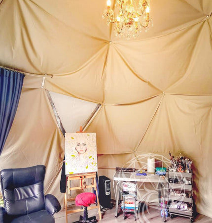 4-Season DELUXE Glamping Package Dome - 16'/5m - Phoenix Domes