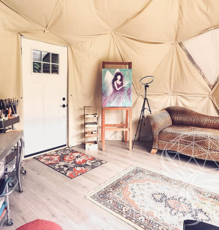 4-Season DELUXE Glamping Package Dome - 16'/5m - Phoenix Domes