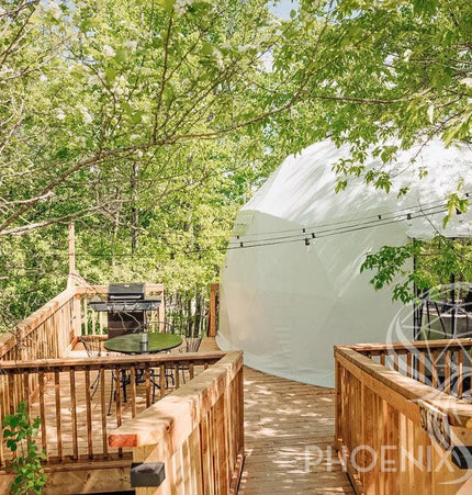 4-Season DELUXE Glamping Package Dome - 16'/5m - Phoenix Domes