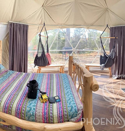 4-Season DELUXE Glamping Package Dome - 20'/6m - Phoenix Domes
