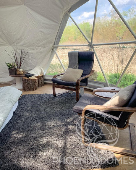 4-Season DELUXE Glamping Package Dome - 20'/6m - Phoenix Domes - Dome | Patioza