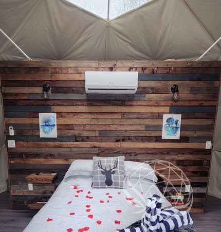 4-Season DELUXE Glamping Package Dome - 20'/6m - Phoenix Domes