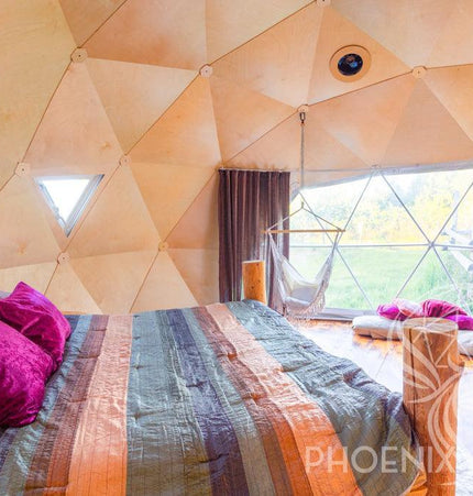 4-Season DELUXE Glamping Package Dome - 20'/6m - Phoenix Domes