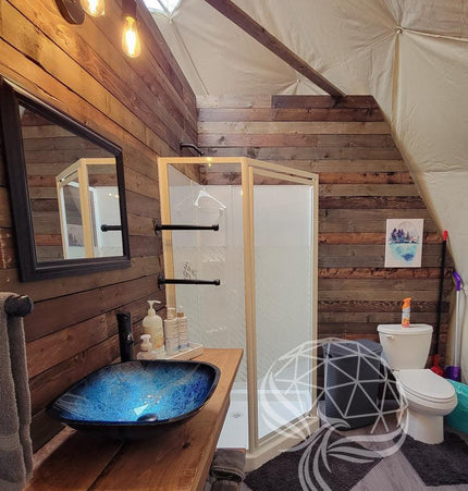 4-Season DELUXE Glamping Package Dome - 20'/6m - Phoenix Domes
