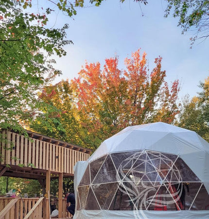 4-Season DELUXE Glamping Package Dome - 20'/6m - Phoenix Domes