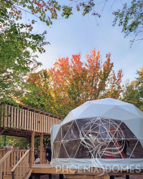 4-Season DELUXE Glamping Package Dome - 20'/6m - Phoenix Domes - Dome | Patioza