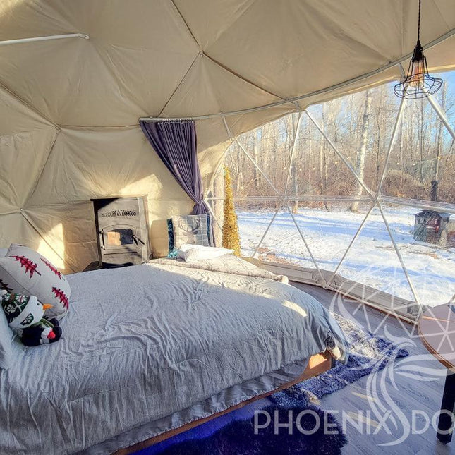 4-Season DELUXE Glamping Package Dome - 20'/6m - Phoenix Domes - Dome | Patioza