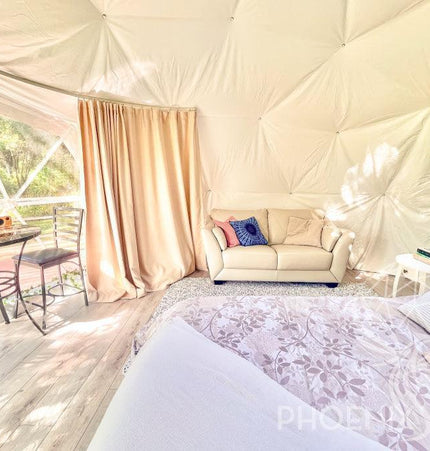 4-Season DELUXE Glamping Package Dome - 20'/6m - Phoenix Domes